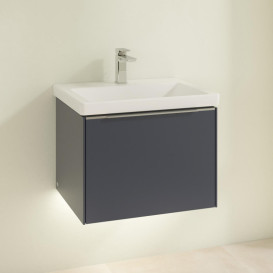 Тумба під раковину Villeroy & Boch Subway 3.0 57,2х42,9 см ДСП/алюміній морський синій C577L0VQ