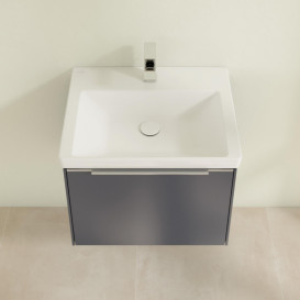 Тумба під раковину Villeroy & Boch Subway 3.0 57,2х42,9 см ДСП/алюміній морський синій C577L0VQ