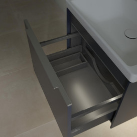 Тумба під раковину Villeroy & Boch Subway 3.0 57,2х42,9 см ДСП/алюміній морський синій C577L0VQ