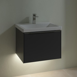 Тумба под раковину Villeroy & Boch Subway 3.0 57,2х42,9 см ДСП/алюминий графит C577L0VR