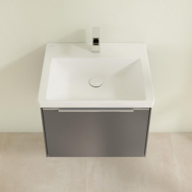 Тумба под раковину Villeroy & Boch Subway 3.0 57,2х42,9 см ДСП/алюминий графит C577L0VR