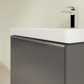 Тумба под раковину Villeroy & Boch Subway 3.0 57,2х42,9 см ДСП/алюминий графит C577L0VR