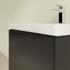 Тумба под раковину Villeroy & Boch Subway 3.0 57,2х42,9 см ДСП/алюминий черный вулкан/черный вулкан C577L1VL