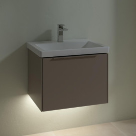 Тумба под раковину Villeroy & Boch Subway 3.0 57,2х42,9 см ДСП/алюминий тауп/монохром C577L2VM