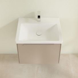 Тумба под раковину Villeroy & Boch Subway 3.0 57,2х42,9 см ДСП/алюминий тауп/монохром C577L2VM