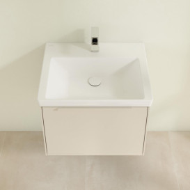 Тумба под раковину Villeroy & Boch Subway 3.0 57,2х42,9 см ДСП/алюминий серый кашемир/монохром C577L2VN