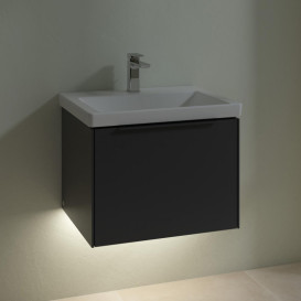 Тумба под раковину Villeroy & Boch Subway 3.0 57,2х42,9 см ДСП/алюминий графит/монохром C577L2VR