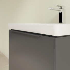 Тумба под раковину Villeroy & Boch Subway 3.0 57,2х42,9 см ДСП/алюминий графит/монохром C577L2VR