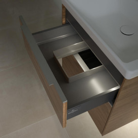 Тумба під раковину Villeroy & Boch Subway 3.0 57,2х57,6 см ДСП/алюміній дуб канзас C578L0RH