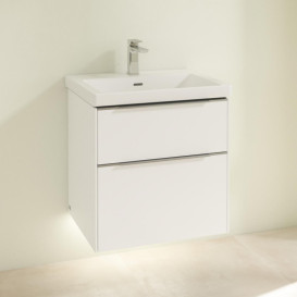 Тумба под раковину Villeroy & Boch Subway 3.0 57,2х57,6 см ДСП/алюминий чистый C578L0VF