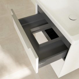 Тумба под раковину Villeroy & Boch Subway 3.0 57,2х57,6 см ДСП/алюминий чистый C578L0VF