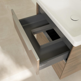 Тумба под раковину Villeroy & Boch Subway 3.0 57,2х57,6 см ДСП/алюминий дуб аризона C578L0VH