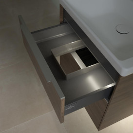 Тумба под раковину Villeroy & Boch Subway 3.0 57,2х57,6 см ДСП/алюминий дуб аризона C578L0VH