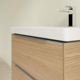 Тумба під раковину Villeroy & Boch Subway 3.0 57,2х57,6 см ДСП/алюміній дуб північний C578L0VJ