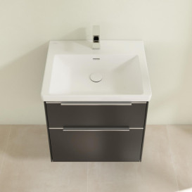 Тумба под раковину Villeroy & Boch Subway 3.0 57,2х57,6 см ДСП/алюминий графит C578L0VR