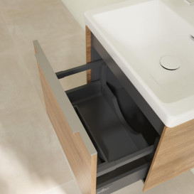 Тумба под раковину Villeroy & Boch Subway 3.0 52,3х42,9 см ДСП/алюминий дуб канзас C579L0RH