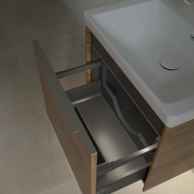 Тумба под раковину Villeroy & Boch Subway 3.0 52,3х42,9 см ДСП/алюминий дуб канзас C579L0RH