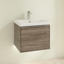 Тумба под раковину Villeroy & Boch Subway 3.0 52,3х42,9 см ДСП/алюминий дуб каменный C579L0RK