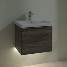 Тумба под раковину Villeroy & Boch Subway 3.0 52,3х42,9 см ДСП/алюминий дуб каменный C579L0RK