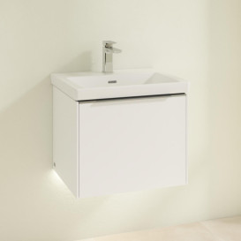 Тумба под раковину Villeroy & Boch Subway 3.0 52,3х42,9 см ДСП/алюминий белый бриллиант C579L0VE