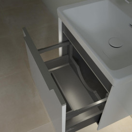 Тумба под раковину Villeroy & Boch Subway 3.0 52,3х42,9 см ДСП/алюминий белый бриллиант C579L0VE