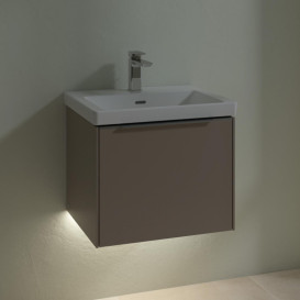 Тумба под раковину Villeroy & Boch Subway 3.0 52,3х42,9 см ДСП/алюминий тауп C579L0VM