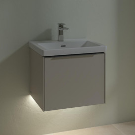 Тумба под раковину Villeroy & Boch Subway 3.0 52,3х42,9 см ДСП/алюминий серый кашемир C579L0VN