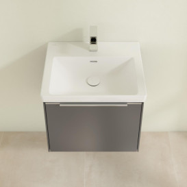 Тумба под раковину Villeroy & Boch Subway 3.0 52,3х42,9 см ДСП/алюминий графит C579L0VR