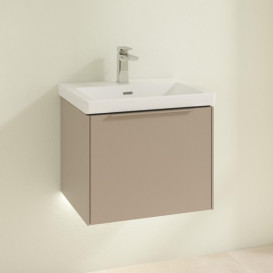 Тумба под раковину Villeroy & Boch Subway 3.0 52,3х42,9 см ДСП/алюминий тауп/монохром C579L2VM