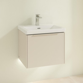 Тумба під раковину Villeroy & Boch Subway 3.0 52,3х42,9 см ДСП/алюміній сірий кашемір/монохром C579L2VN