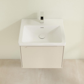 Тумба під раковину Villeroy & Boch Subway 3.0 52,3х42,9 см ДСП/алюміній сірий кашемір/монохром C579L2VN