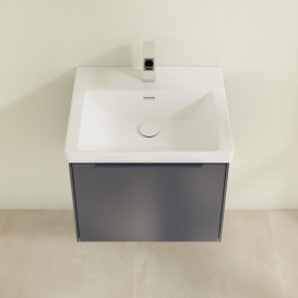 Тумба під раковину Villeroy & Boch Subway 3.0 52,3х42,9 см ДСП/алюміній морський синій/монохром C579L2VQ