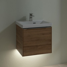 Тумба под раковину Villeroy & Boch Subway 3.0 47,3х42,9 см ДСП/алюминий дуб канзас C580L0RH