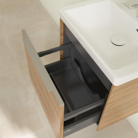 Тумба под раковину Villeroy & Boch Subway 3.0 47,3х42,9 см ДСП/алюминий дуб канзас C580L0RH