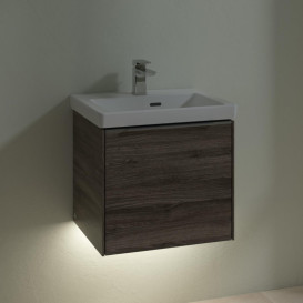 Тумба под раковину Villeroy & Boch Subway 3.0 47,3х42,9 см ДСП/алюминий дуб каменный C580L0RK