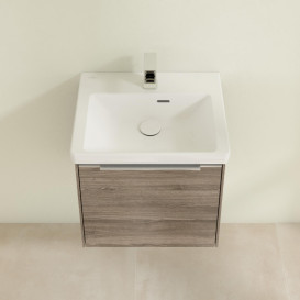 Тумба под раковину Villeroy & Boch Subway 3.0 47,3х42,9 см ДСП/алюминий дуб каменный C580L0RK