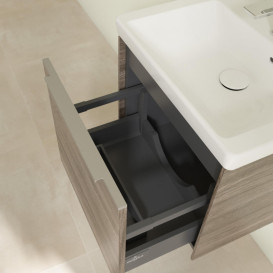 Тумба под раковину Villeroy & Boch Subway 3.0 47,3х42,9 см ДСП/алюминий дуб каменный C580L0RK