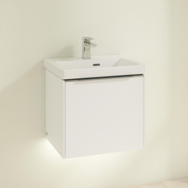 Тумба под раковину Villeroy & Boch Subway 3.0 47,3х42,9 см ДСП/алюминий белый бриллиант C580L0VE
