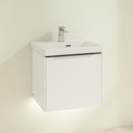 Тумба под раковину Villeroy & Boch Subway 3.0 47,3х42,9 см ДСП/алюминий чистый белый C580L0VF