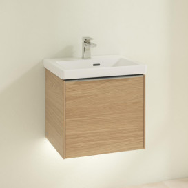 Тумба під раковину Villeroy & Boch Subway 3.0 47,3х42,9 см ДСП/алюміній дуб північний C580L0VJ