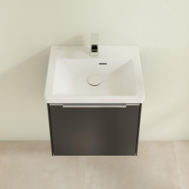 Тумба под раковину Villeroy & Boch Subway 3.0 47,3х42,9 см ДСП/алюминий черный вулкан C580L0VL