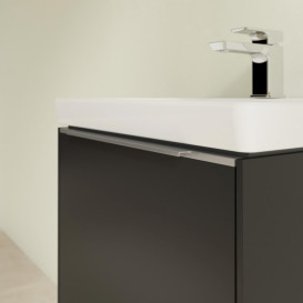 Тумба под раковину Villeroy & Boch Subway 3.0 47,3х42,9 см ДСП/алюминий черный вулкан C580L0VL