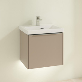 Тумба під раковину Villeroy & Boch Subway 3.0 47,3х42,9 см ДСП/алюміній тауп C580L0VM