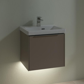 Тумба під раковину Villeroy & Boch Subway 3.0 47,3х42,9 см ДСП/алюміній тауп C580L0VM