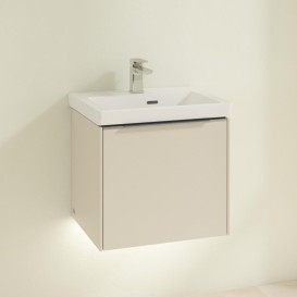 Тумба під раковину Villeroy & Boch Subway 3.0 47,3х42,9 см ДСП/алюміній кашемір сірий C580L0VN