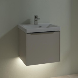 Тумба під раковину Villeroy & Boch Subway 3.0 47,3х42,9 см ДСП/алюміній кашемір сірий C580L0VN