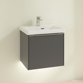 Тумба под раковину Villeroy & Boch Subway 3.0 47,3х42,9 см ДСП/алюминий графит C580L0VR