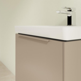 Тумба под раковину Villeroy & Boch Subway 3.0 47,3х42,9 см ДСП/алюминий тауп/монохром C580L2VM