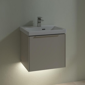 Тумба під раковину Villeroy & Boch Subway 3.0 47,3х42,9 см ДСП/алюміній сірий кашемір/монохром C580L2VN