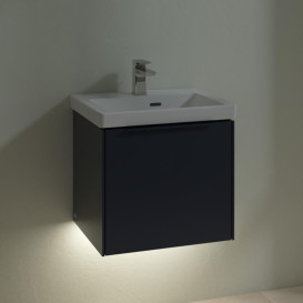 Тумба под раковину Villeroy & Boch Subway 3.0 47,3х42,9 см ДСП/алюминий морской синий/монохром C580L2VQ